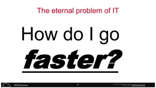The eternal problem of IT

How do I go

faster?

#RSUnlocked

26

 