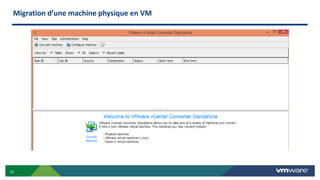Migration d’une machine physique en VM
31
 