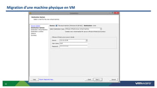 33
Migration d’une machine physique en VM
 