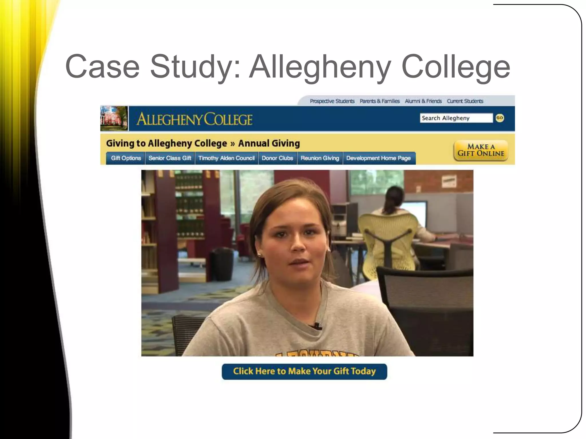 Case Study: Allegheny College