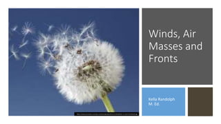 Winds, Air
Masses and
Fronts
Kella Randolph
M. Ed.
https://www.jmmnews.com/wp-content/uploads/2015/11/dandelion-in-wind-thumbnail.jpg
 