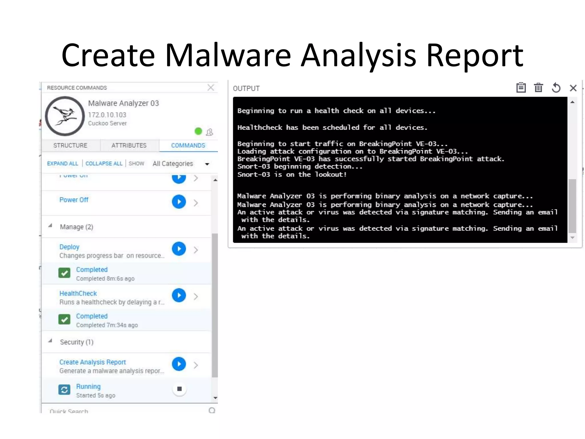 Create Malware Analysis Report