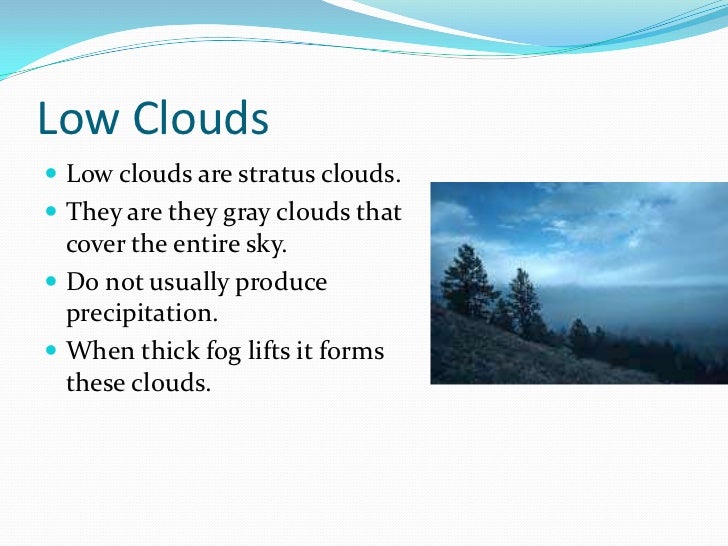Clouds and precipitation