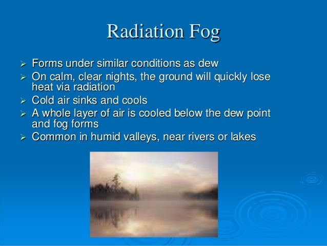 clouds and precipitation is fog a form of precipitation