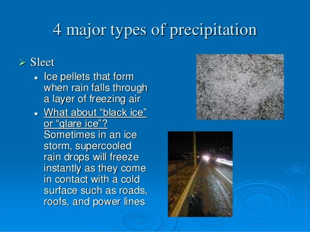 clouds and precipitation how does sleet form