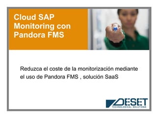 Cloud SAP Monitoring con Pandora FMS Reduzca el coste de la monitorización mediante  el uso de Pandora FMS , solución SaaS 