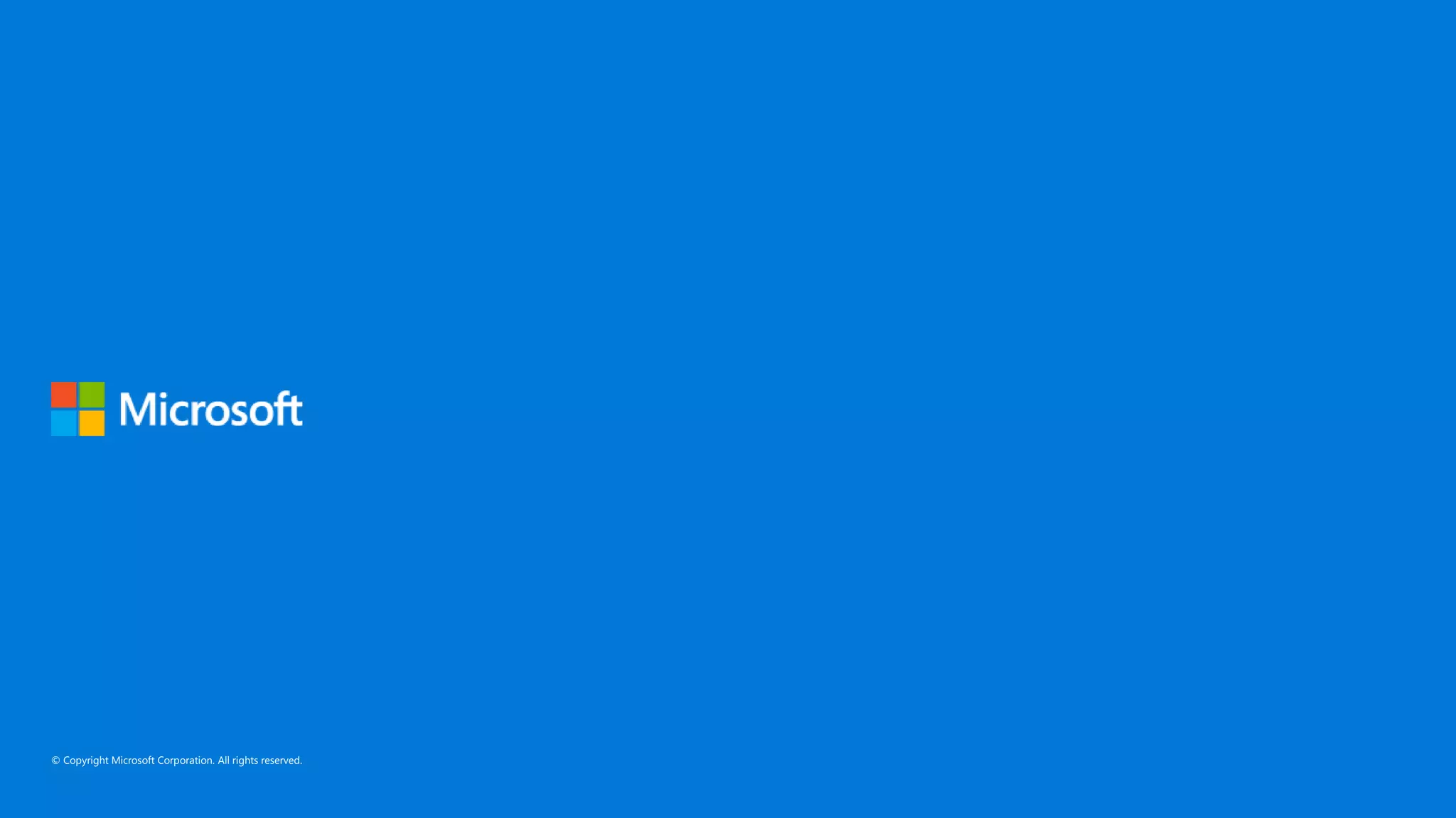 © Copyright Microsoft Corporation. All rights reserved.
 