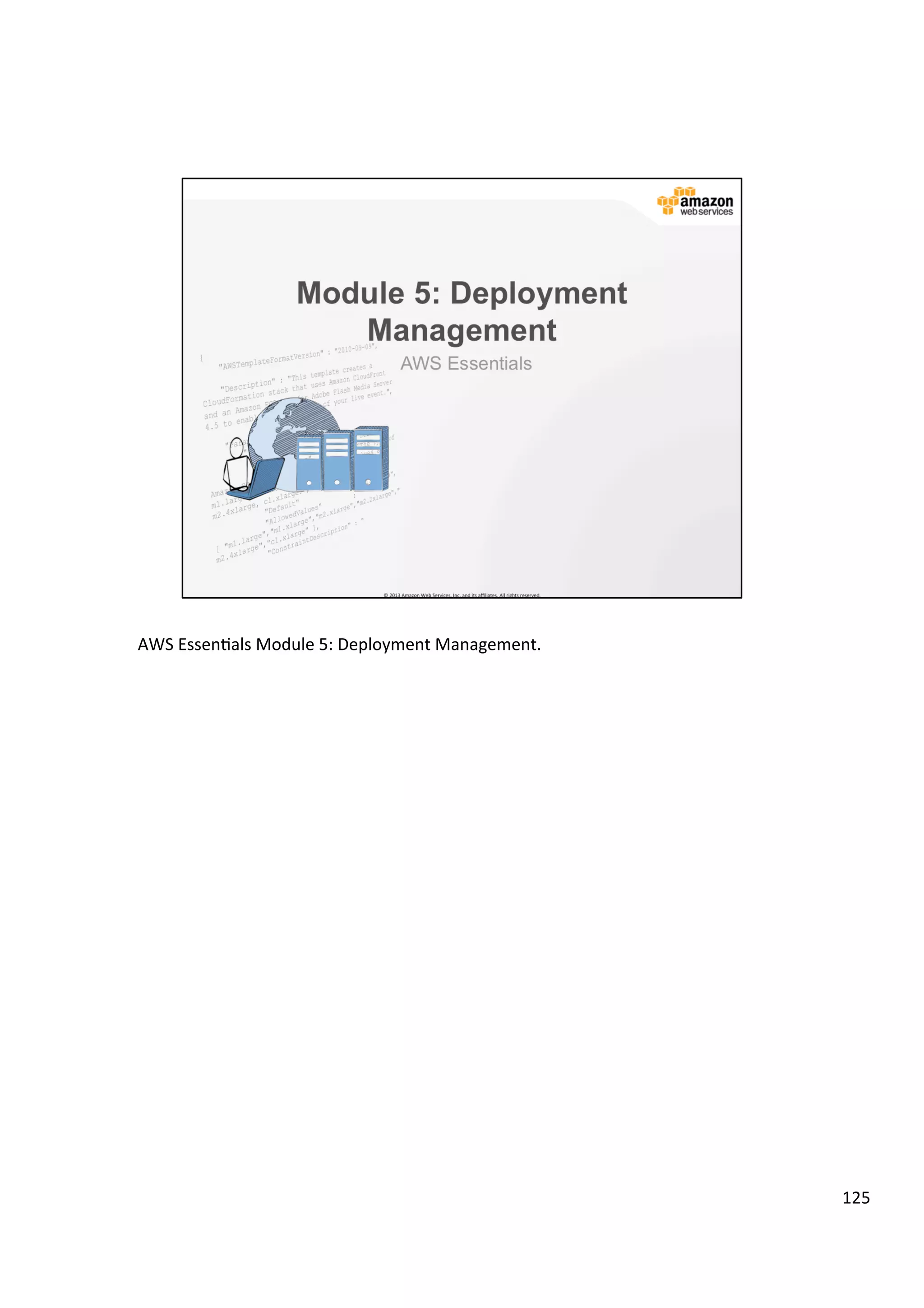©	
  2013,	
  2014	
  Amazon	
  Web	
  Services,	
  Inc.	
  and	
  its	
  aﬃliates.	
  All	
  rights	
  reserved.	
  
AWS Cloud School Training and
Certification
Managed Services & Database | Amazon RDS and DynamoDB
Factors Relational (RDS) NoSQL (DynamoDB)
Application
Type
• Existing database apps
• Business process-centric apps
Example: Financial transactions,
ERP apps, Multi-stage approval
flows
•  New Web scale applications
•  Large # of small writes and reads
Example: Web, social, mobile apps,
shopping cart, order mgt, user
preferences
Application
Characteristics
• Relational data models,
transactions
• Complex queries, joins and
updates
• Simple data models, transactions
• Range queries, simple updates
Scaling
Application or DBA architected
(clustering, partitions, sharding)
Seamless, on-demand scaling per
application needs
QoS
•  Performance – depends on
data model, indexing, query,
and storage optimization
•  Reliability and availability –
Managed Durability – Managed
•  Performance – Automatically optimized
by the system
•  Reliability and availability – Managed
•  Durability – Managed
Skill Set
Existing programming skills –
SQL + Programming languages
Web style programming – queries managed
through programming and developers
 