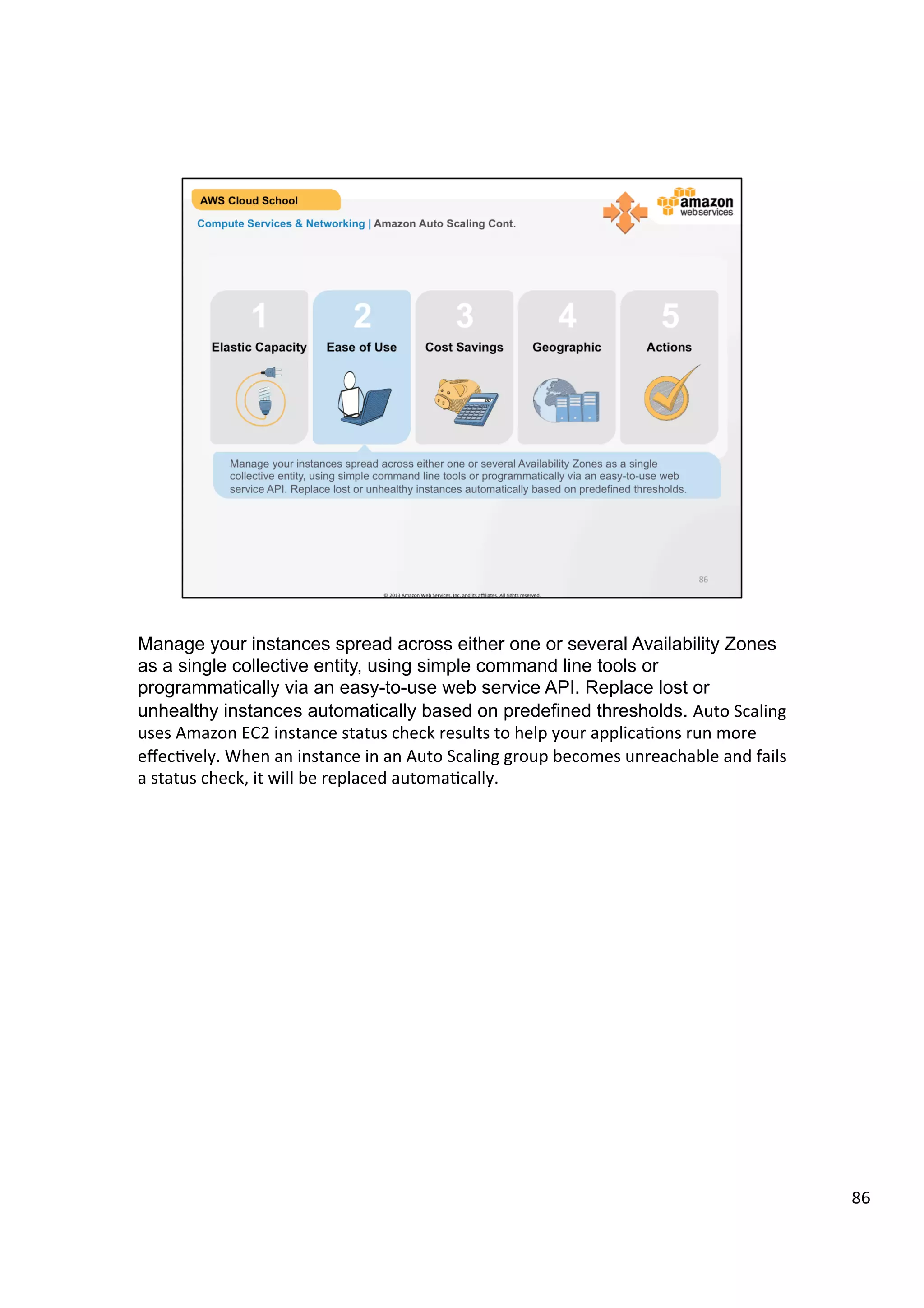 ©	
  2013,	
  2014	
  Amazon	
  Web	
  Services,	
  Inc.	
  and	
  its	
  aﬃliates.	
  All	
  rights	
  reserved.	
  
AWS Cloud School Training and
Certification
Training and
Certification
Amazon EC2 Demo
 