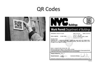 QR Codes
 