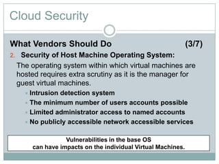 Operating System Security In Cloud Computing Cloud security | PPTX