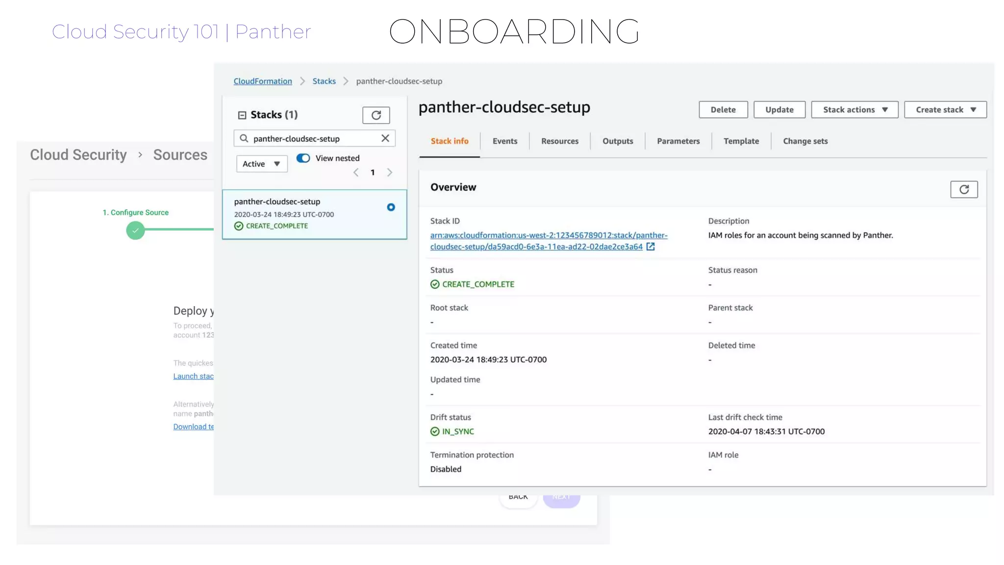 ONBOARDINGCloud Security 101 | Panther
 