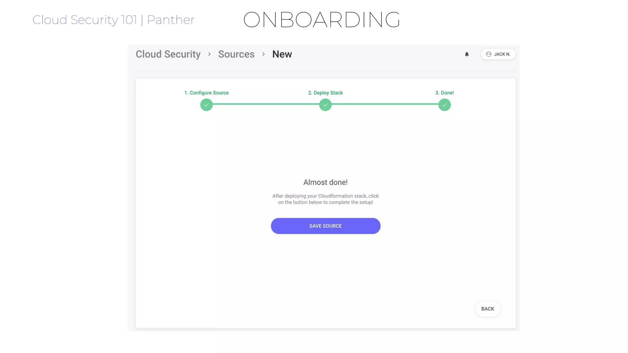 ONBOARDINGCloud Security 101 | Panther
 