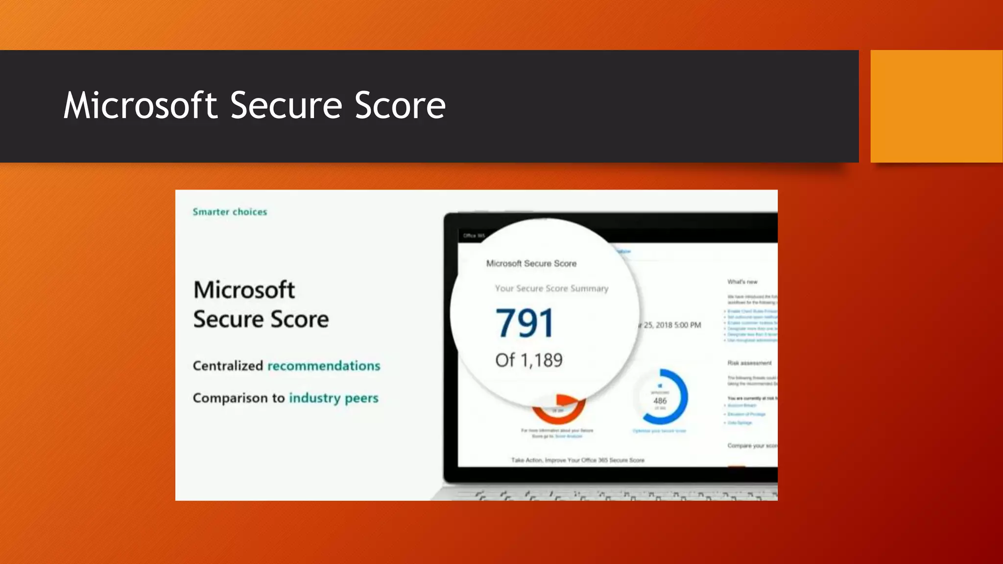 Microsoft Secure Score
 