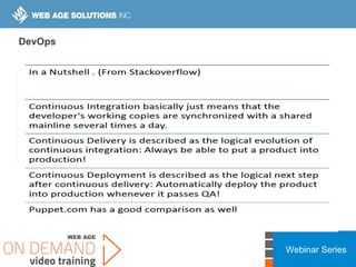 Webinar Series
DevOps
 