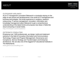 Cloud service broker concept<br />/ Cloud Service Brokerage<br />public<br />Cloud Services<br />Service Consumer<br />Saa...
