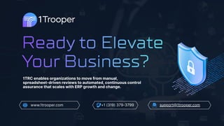 Cloud Services 1Trooper Risk Cloud (Platform) | PDF
