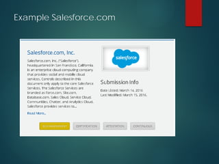 Example Salesforce.com
 