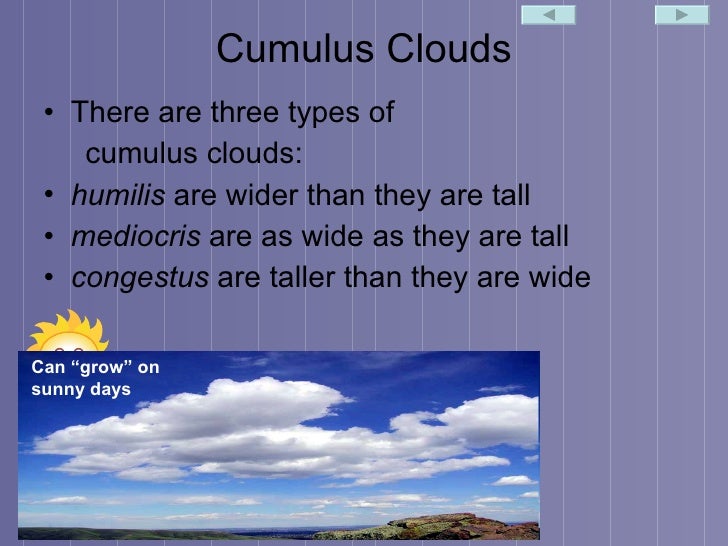identifying types of clouds types of clouds powerpoint