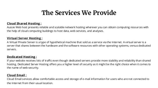 Cloud Shared Hosting Services Provider In Australia Images, Photos, Reviews