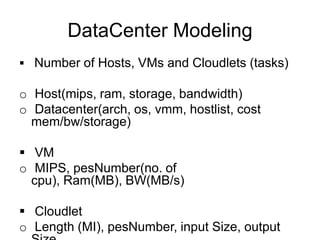 Cloudsim & Green Cloud | PPTX