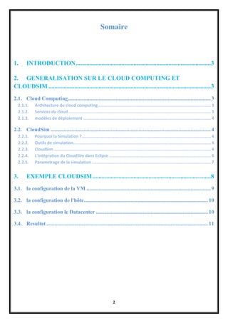 Cloud computing : Cloud sim | PDF
