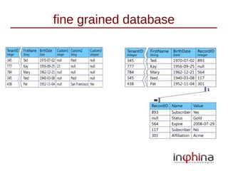fine grained database
 