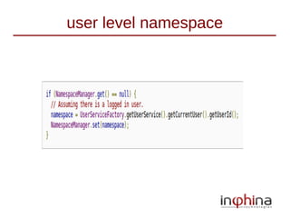 user level namespace
 