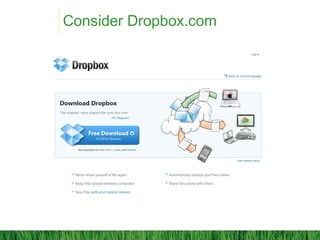 Consider Dropbox.com
 
