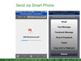 Send via Smart Phone
 