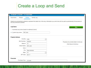 Create a Loop and Send
 