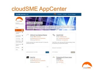 cloudSME AppCenter
11
 