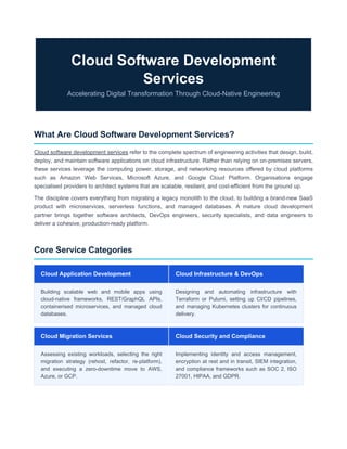 Comprehensive Guide to Cloud Software Development Services for Digital ...