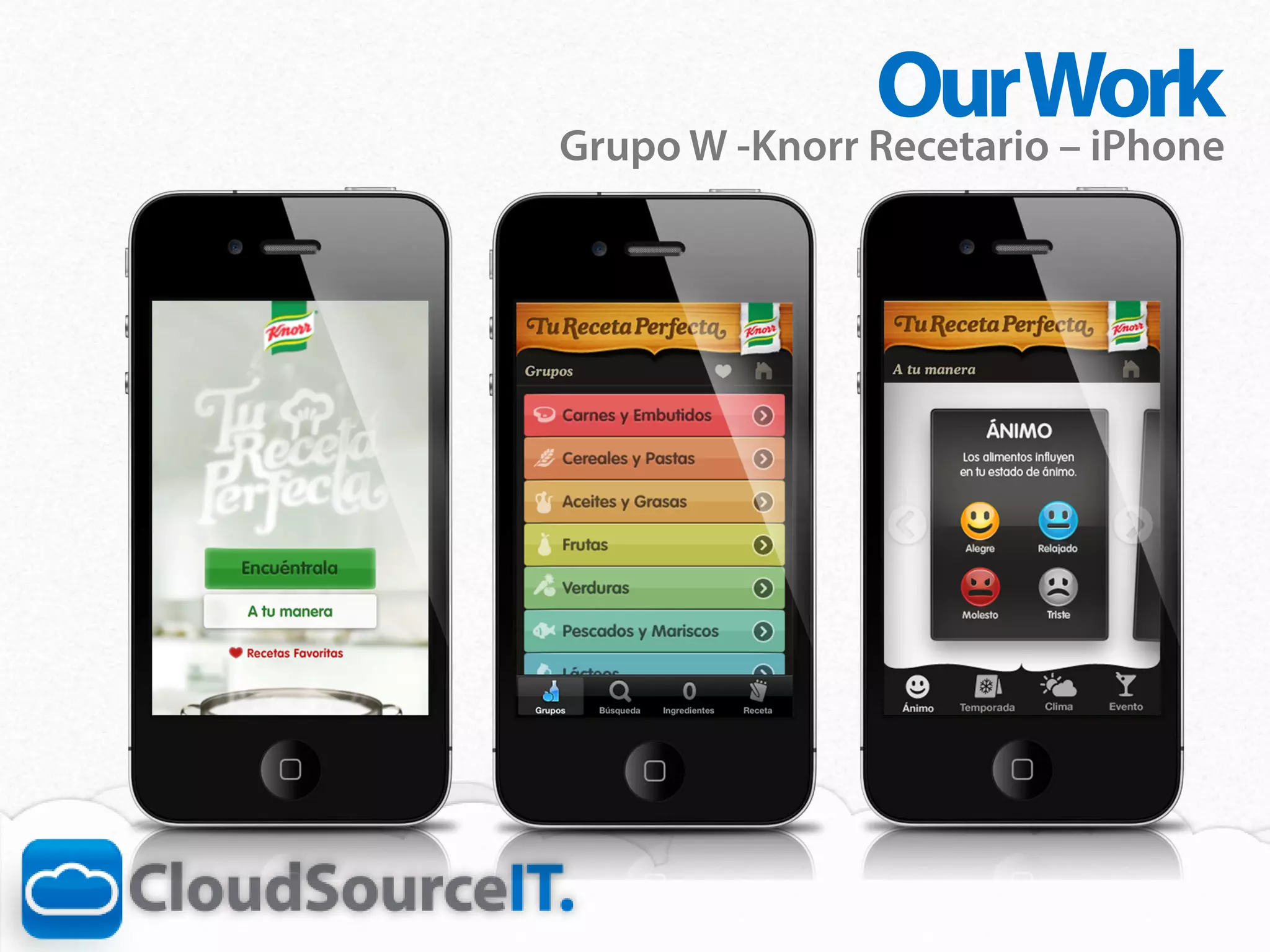 OurWork
Grupo W -Knorr Recetario – iPhone
 
