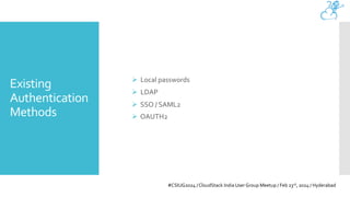 CloudStack Authentication Methods – Harikrishna Patnala, ShapeBlue | PDF