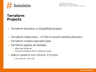 Robert Sander: CloudStack and Terraform | PDF