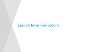 Leading hypervisor options
 