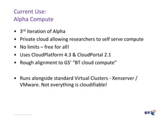 CloudStack in BT Research | PPTX