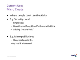 CloudStack in BT Research | PPTX