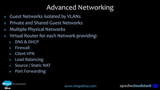 Cloud stack networking shapeblue technical deep dive | PPTX