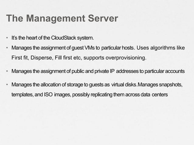 CloudStack Overview | PPT