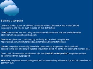 CloudStack templates with OpenVM | PPT
