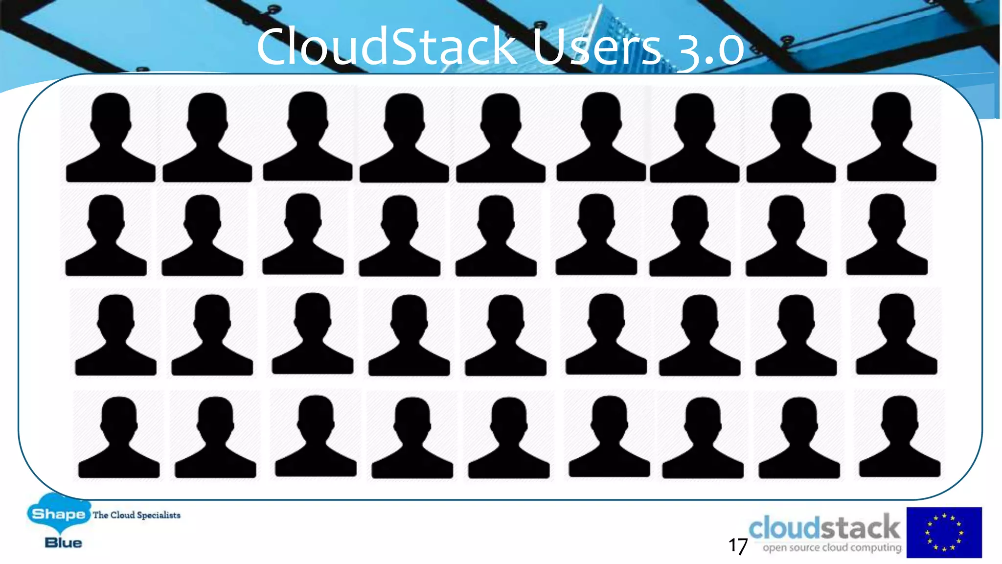 17
CloudStack Users 3.0
 