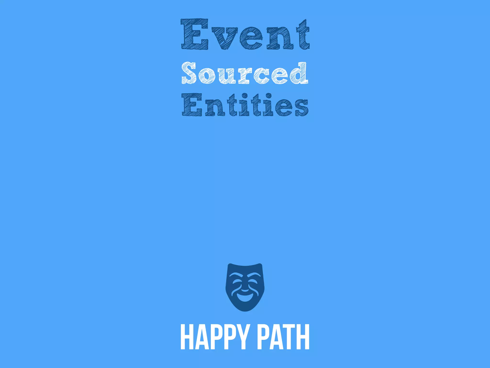 Event
Sourced
Entities
Happy Path
 
