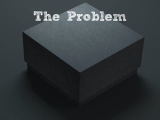 The Function is a
Black BoX
The Problem
 