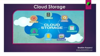 Cloud Storage
Ibrahim Kazanci
www.KAZANCI.ca
 