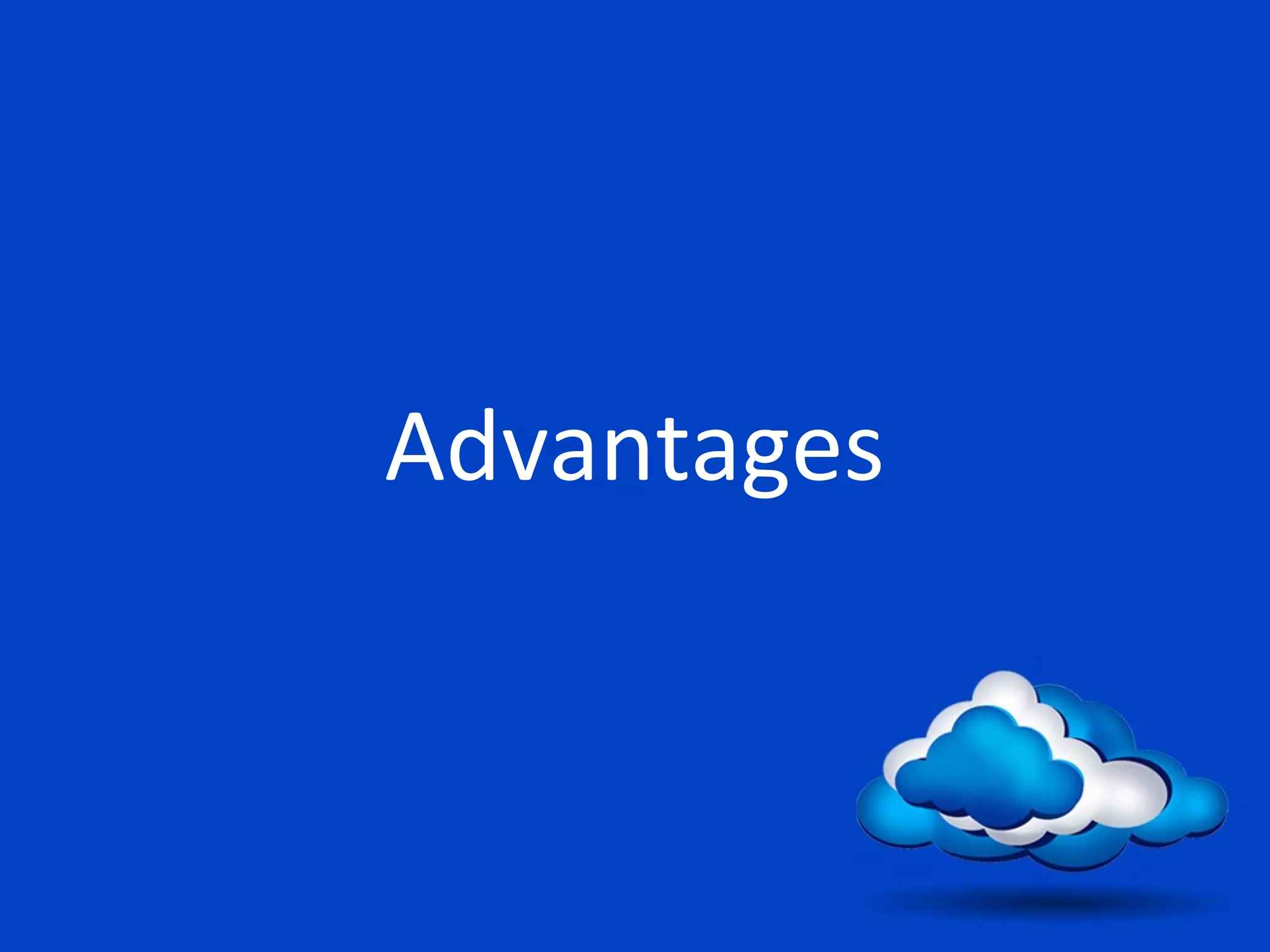 Cloud storage advantages vs disadvantages PPT