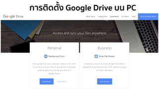 การติดตั้ง Google Drive บน PC
 