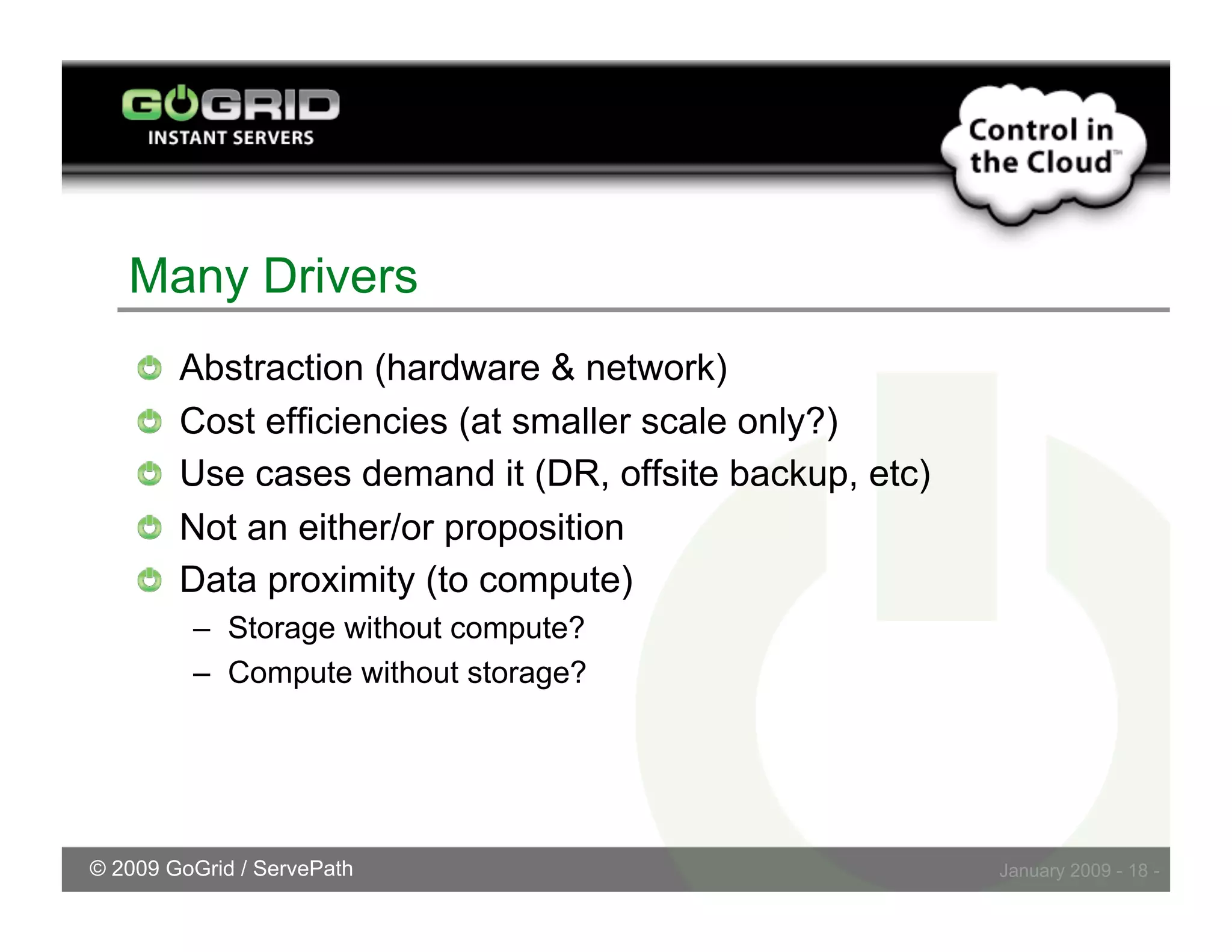 Challenges Embracing Cloud Storage