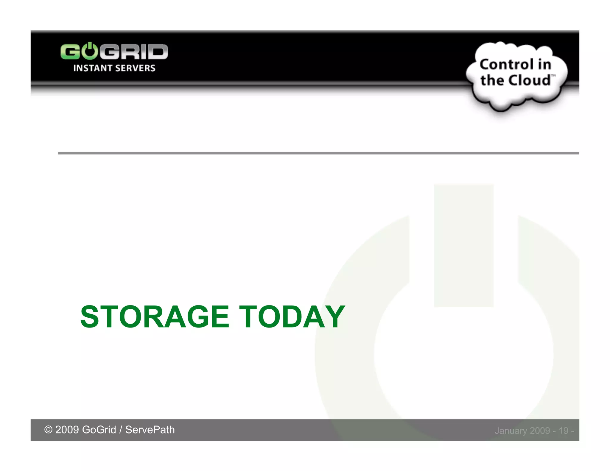 Challenges Embracing Cloud Storage